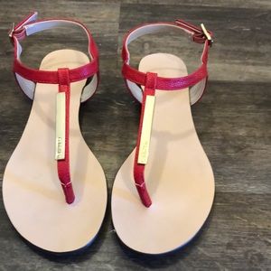 Calvin Klein red sandals